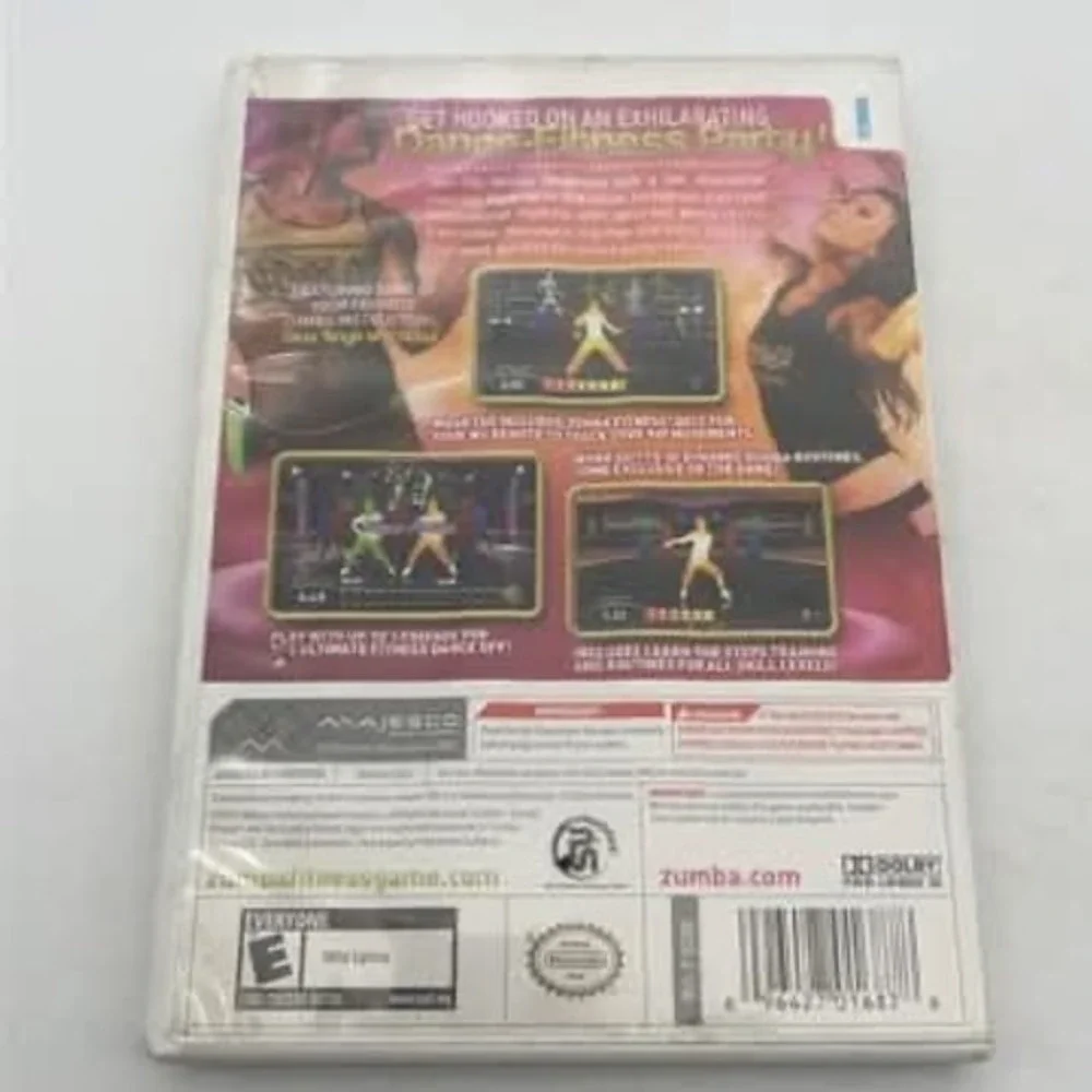 Zumba Fitness Join the Party Nintendo Wii Game with Exclusive‎ Fitness Belt lot